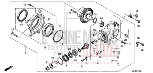 ENGRENAGE MENE DE SORTIE NSA700A9 de 2009
